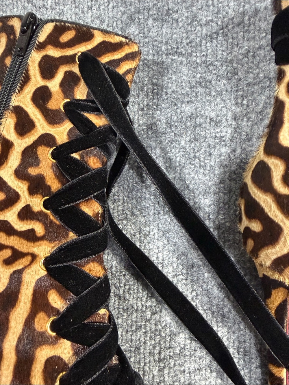 Christian Louboutin Circus Nana 100 Pony Hair Boots size 39. - Picture 9 of 13